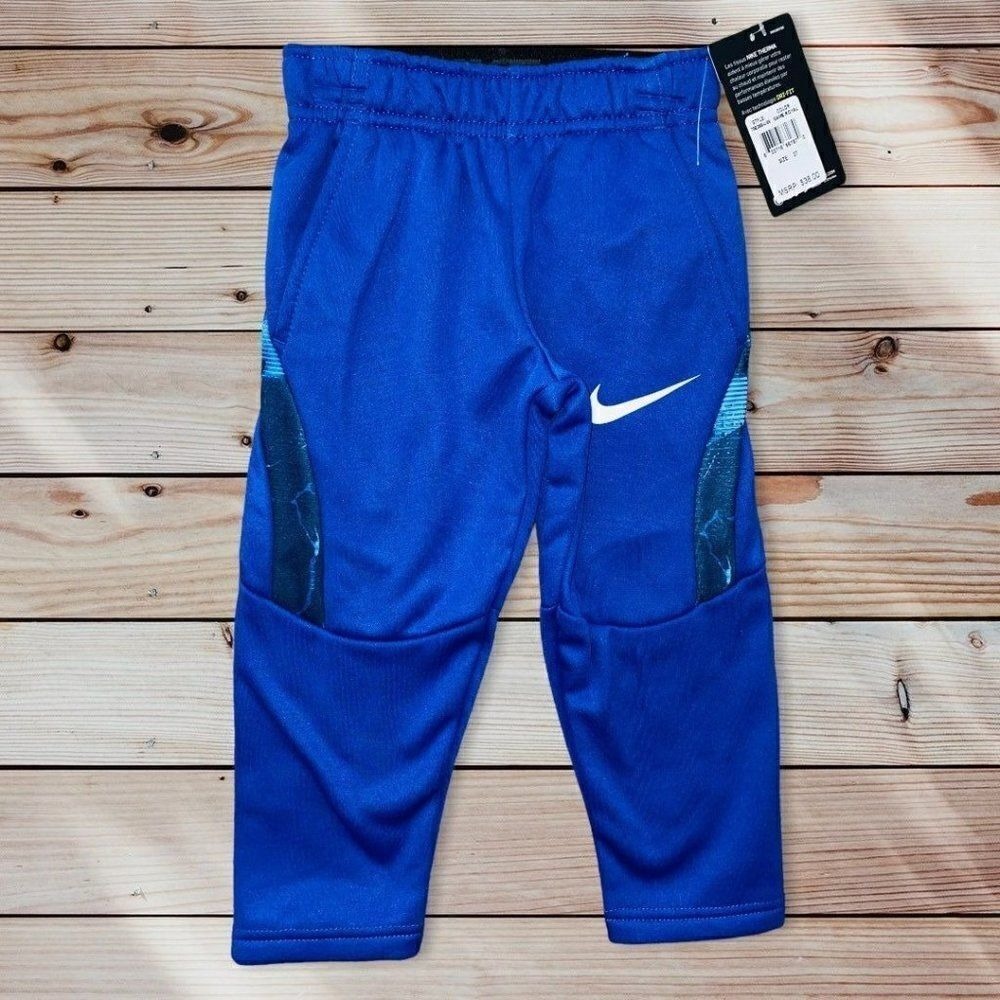 M1 Nike toddler joggers Blue New NWT toddler 2T boys basketball‎ pants